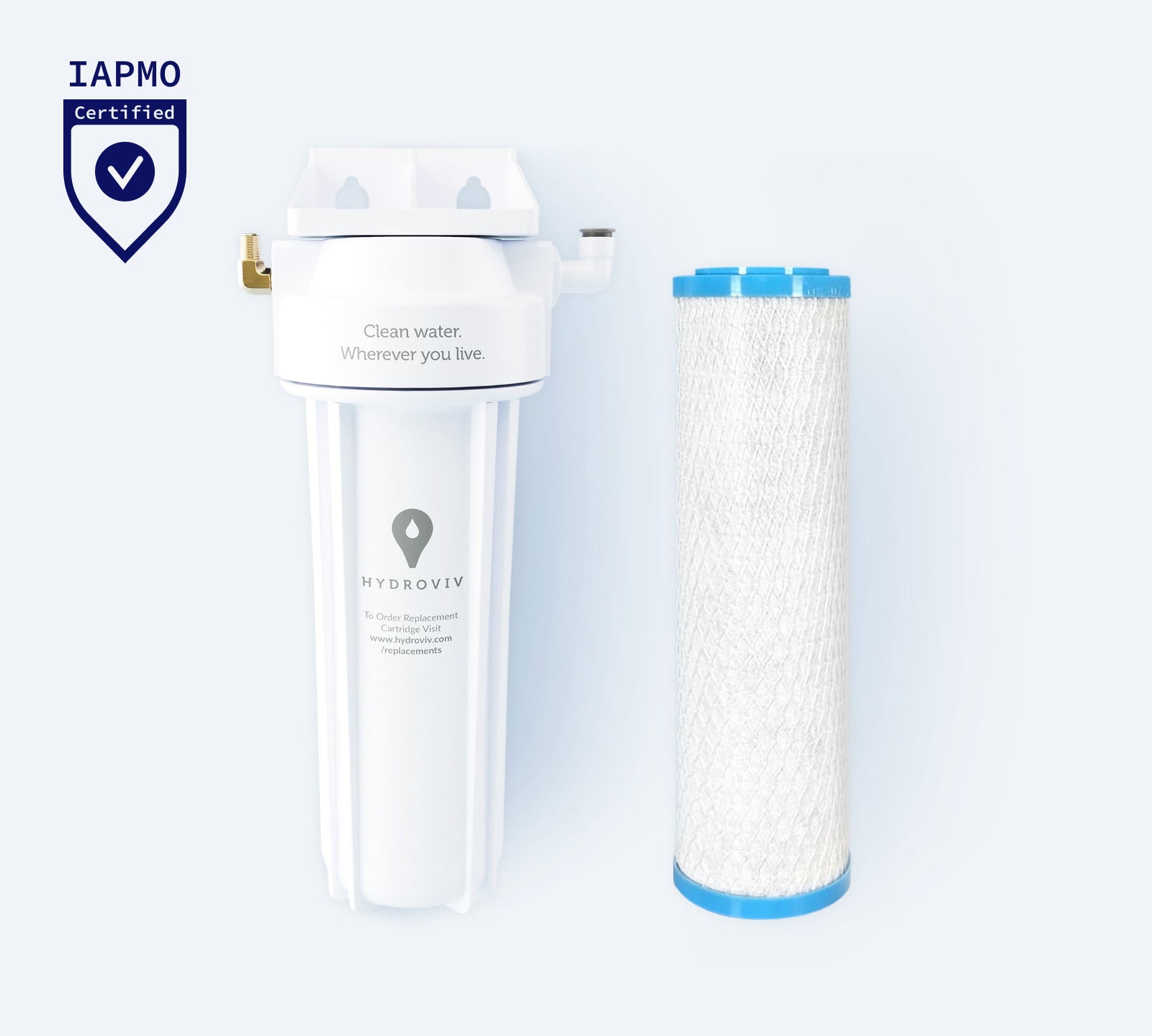 1-Year Multipack: Hydroviv Under Sink Water Filter & Refill