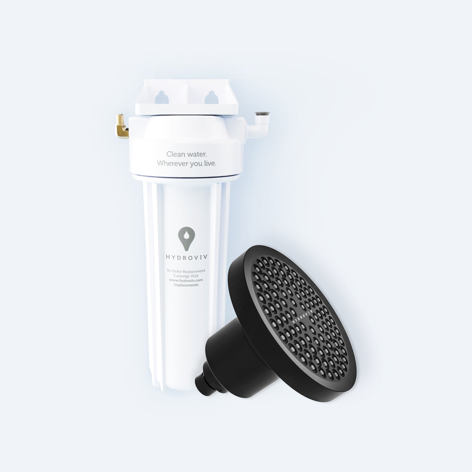 Hydroviv Faucet & Filtered Showerhead Bundle