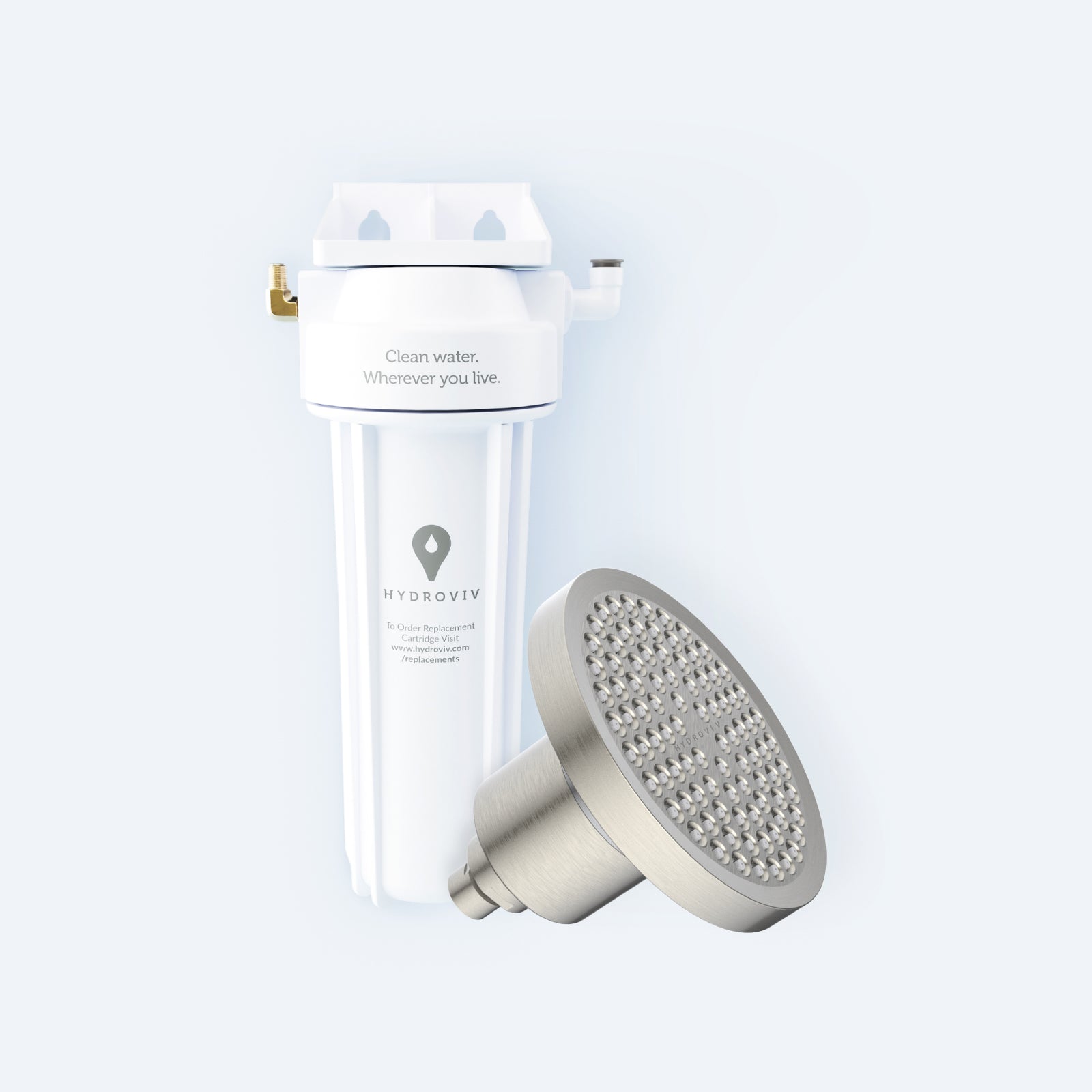 Hydroviv Faucet & Filtered Showerhead Bundle