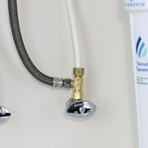 Under Sink Water Filter Upstream Splitter Tee Connection