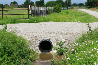 drainage pipe under road