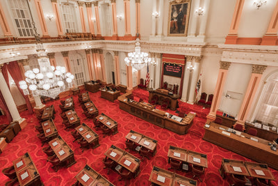 Inside of the California Senate building