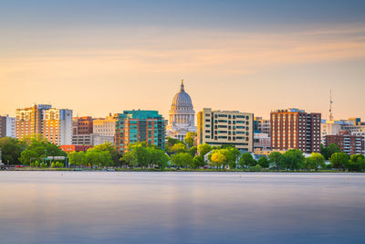skyline of Madison, WI