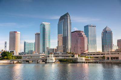 skyline view of Tampa Bay, Florida