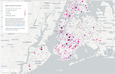 Map of New York City schools