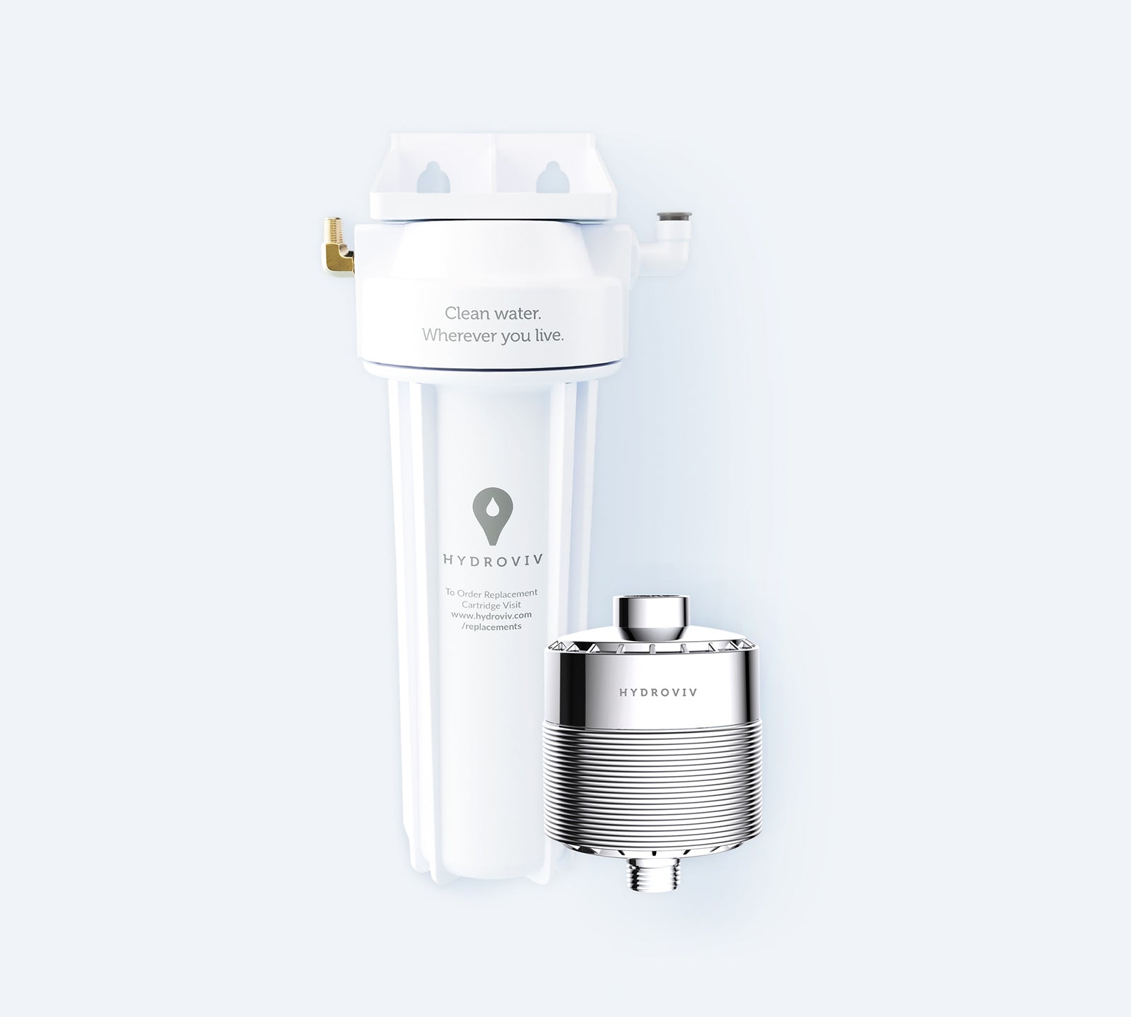 Hydroviv Faucet & In-Line Shower Water Filter 2.0 Bundle