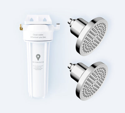 Hydroviv Faucet & Two Filtered Showerhead Bundle