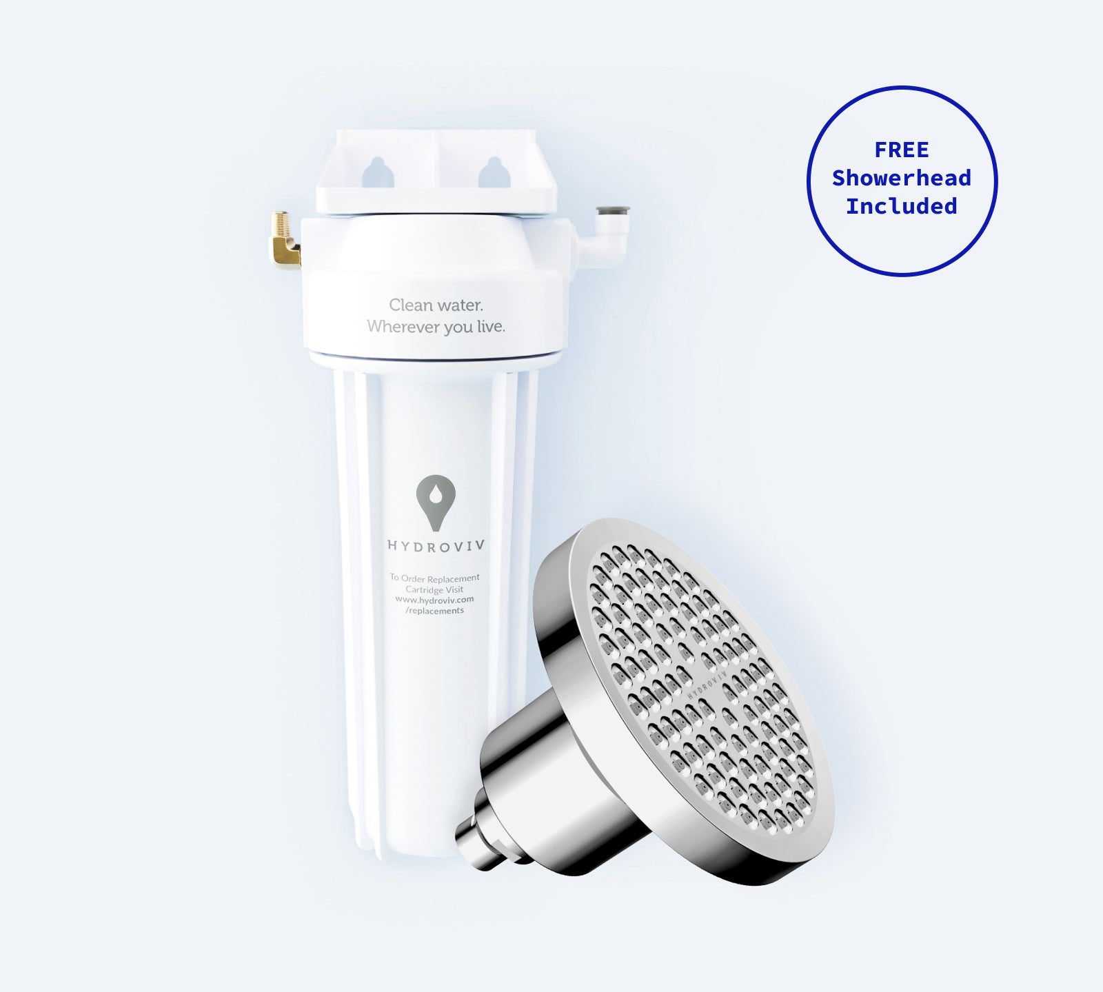 Hydroviv Faucet & Filtered Showerhead Bundle