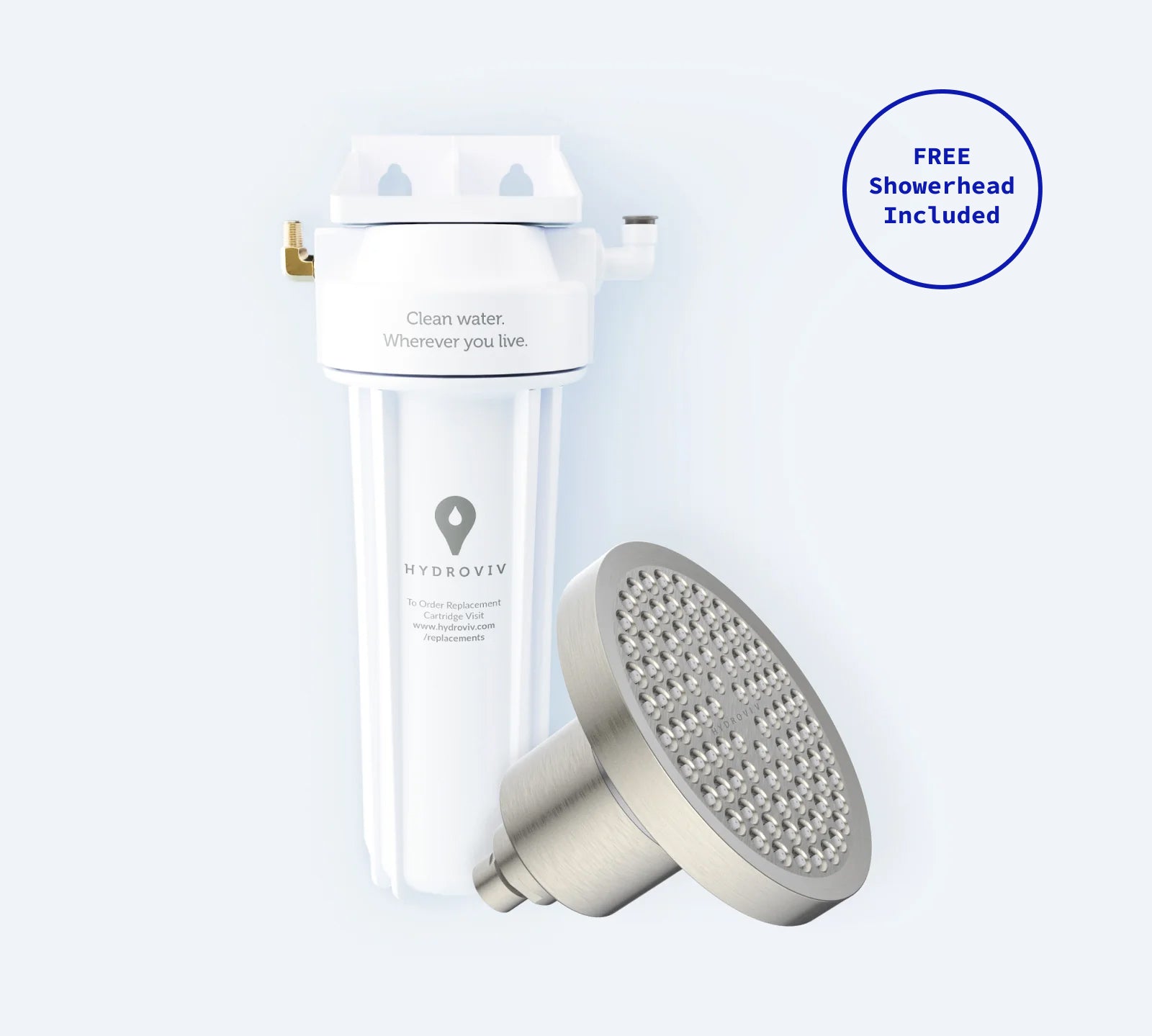 Hydroviv Faucet & Filtered Showerhead Bundle