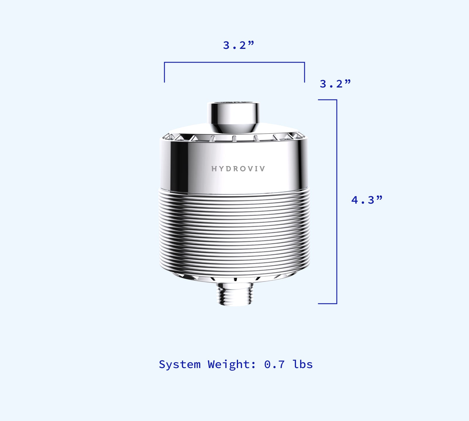 Hydroviv In-Line Shower Water Filter 2.0