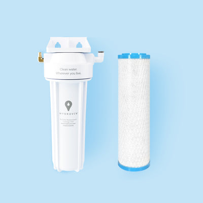 1-Year Multipack: Hydroviv Under Sink Water Filter & Refill